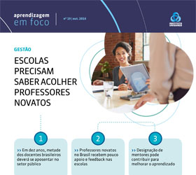 Ilustração do boletim Gestores e governos devem assegurar apoio constante aos novos docentes