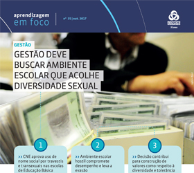 Ilustração do boletim Escola que ignora a diversidade sexual compromete desempenho e leva a evasão