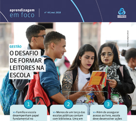 Ilustração do boletim Escola deve desenvolver ações que incentivem práticas de leitura