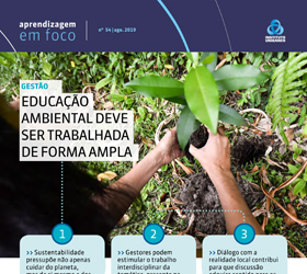 Ilustração do boletim Educação ambiental deve ser trabalhada de forma ampla