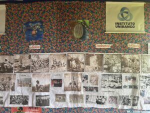 Imagem de mural na Associação da Comunidade Quilombola do Barroso