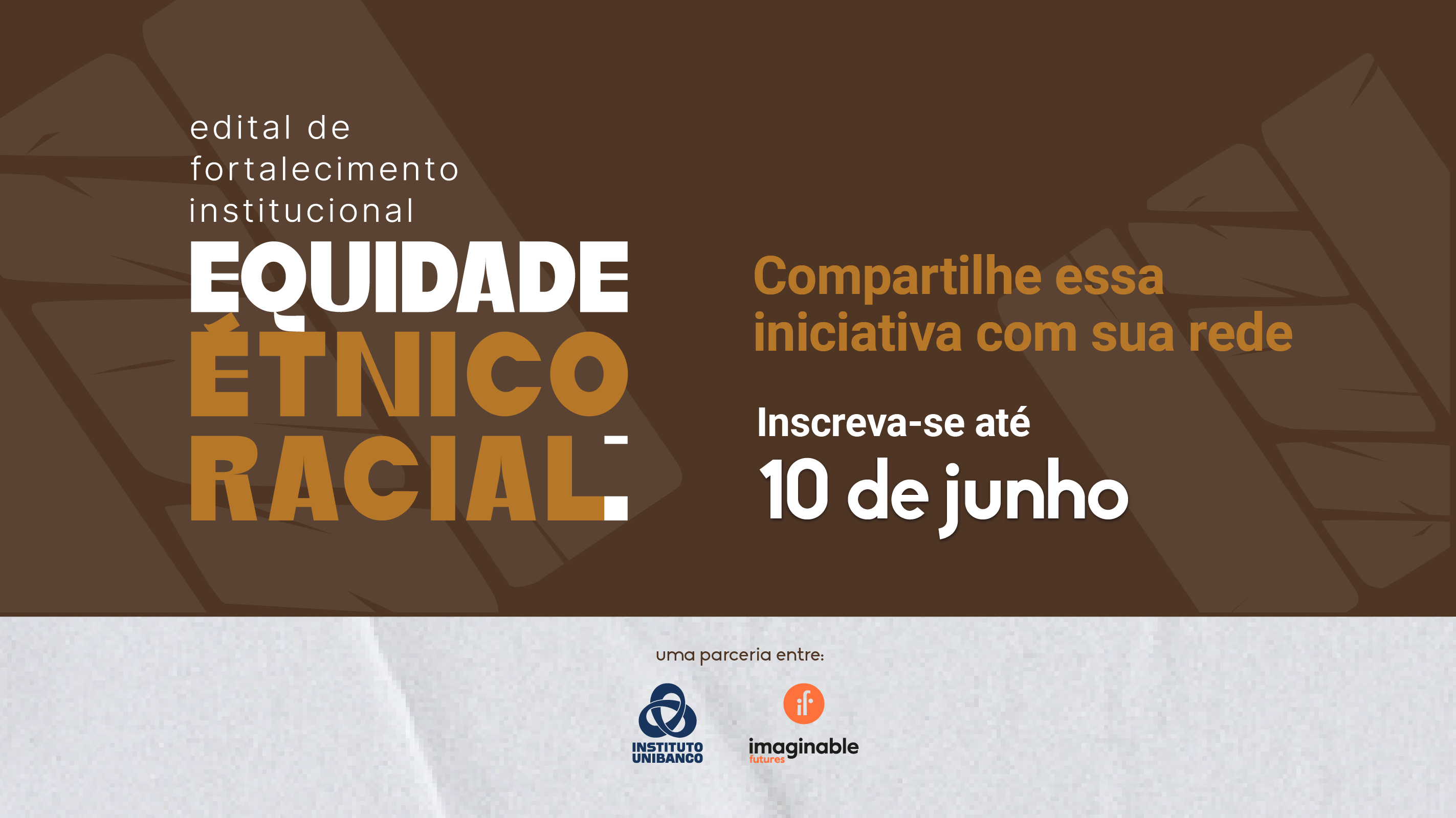 Edital de Fortalecimento Institucional - Equidade Étnico-racial